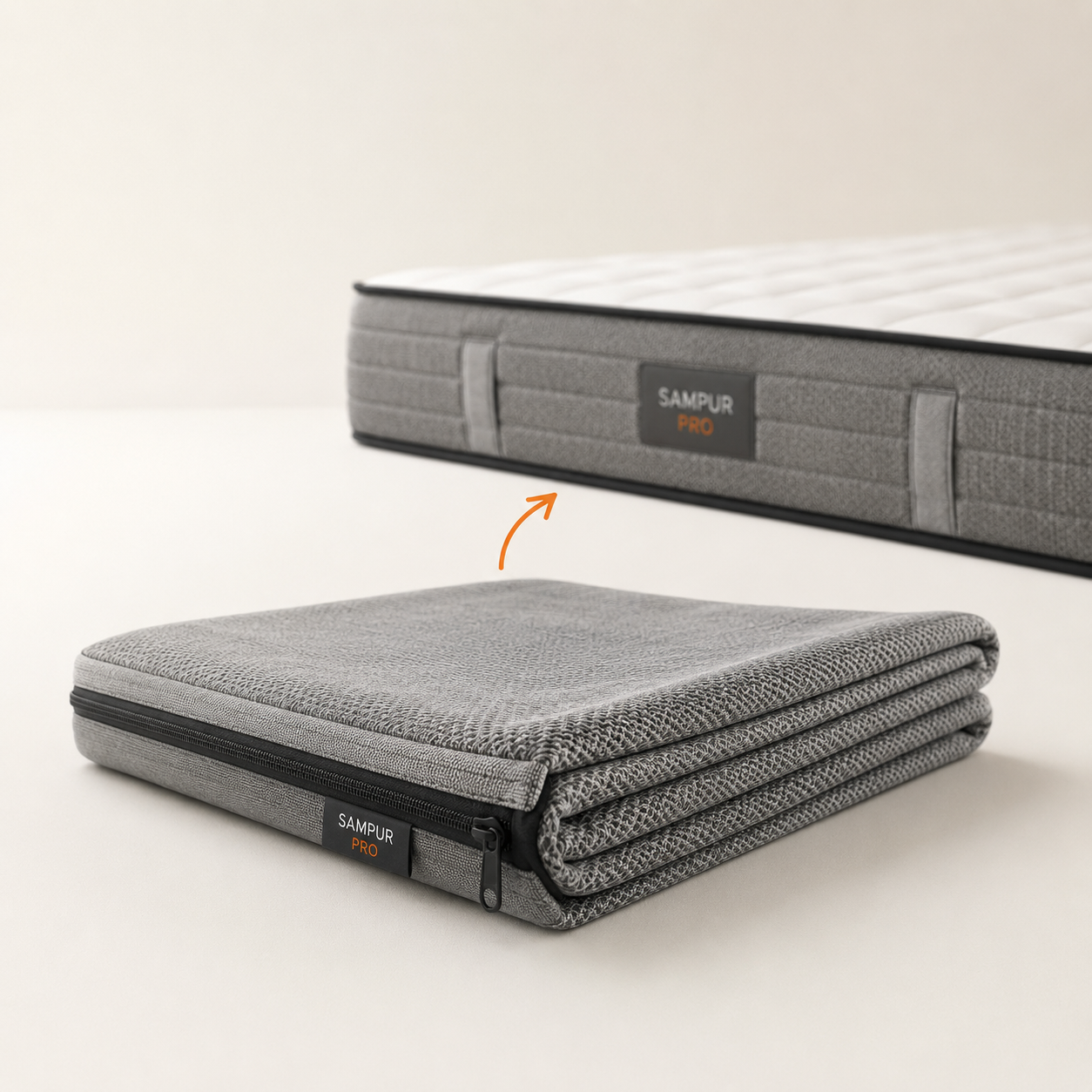 Housse respirante pour matelas hybride - Collection Pro