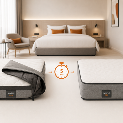 Housse respirante pour matelas hybride - Collection Pro
