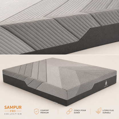 Hybrid multi-zone mattress with memory foam and pocket springs - Breathable Collection