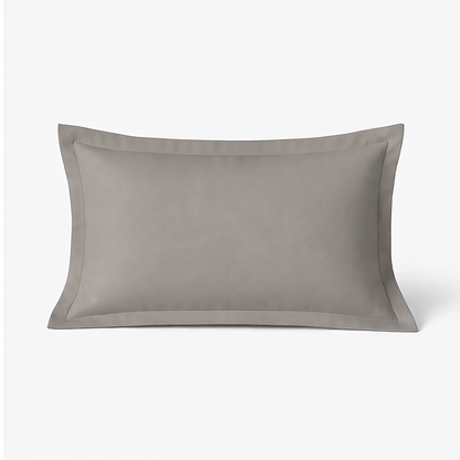 Pearl grey pillowcase, soft, breathable, washable, durable - Solid Collection