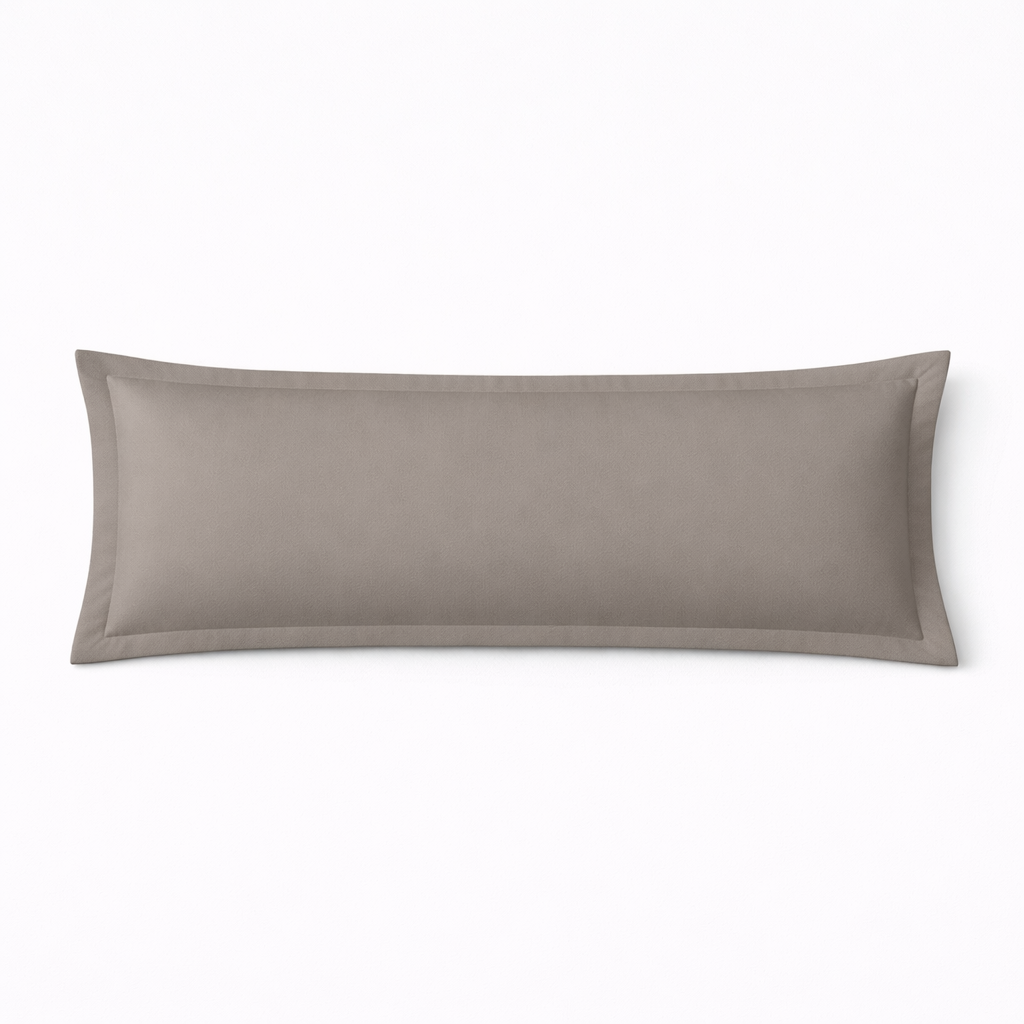 Pearl grey pillowcase, soft, breathable, washable, durable - Solid Collection
