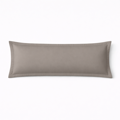 Pearl grey pillowcase, soft, breathable, washable, durable - Solid Collection