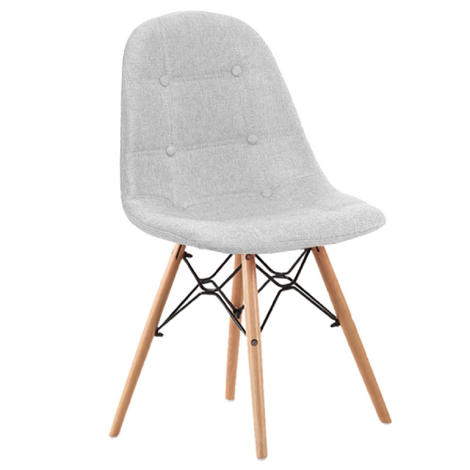 Chaise Mareva : Style Scandinave, Tissu et bois