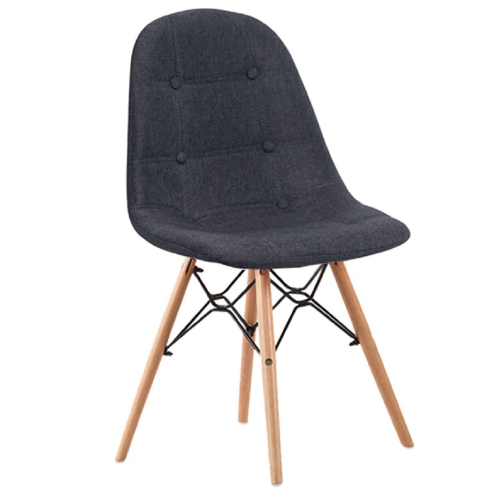 Chaise Mareva : Style Scandinave, Tissu et bois