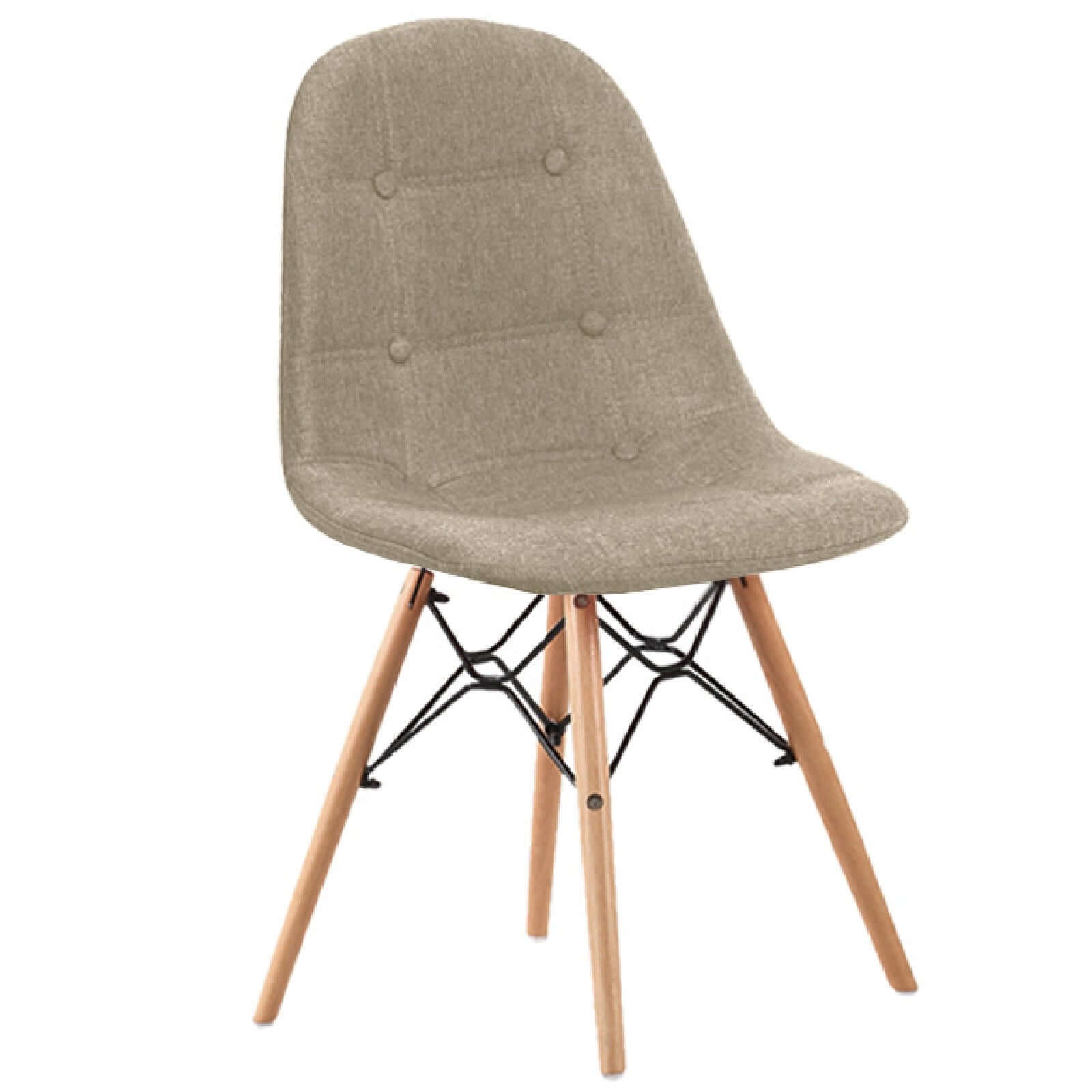 Chaise Mareva : Style Scandinave, Tissu et bois