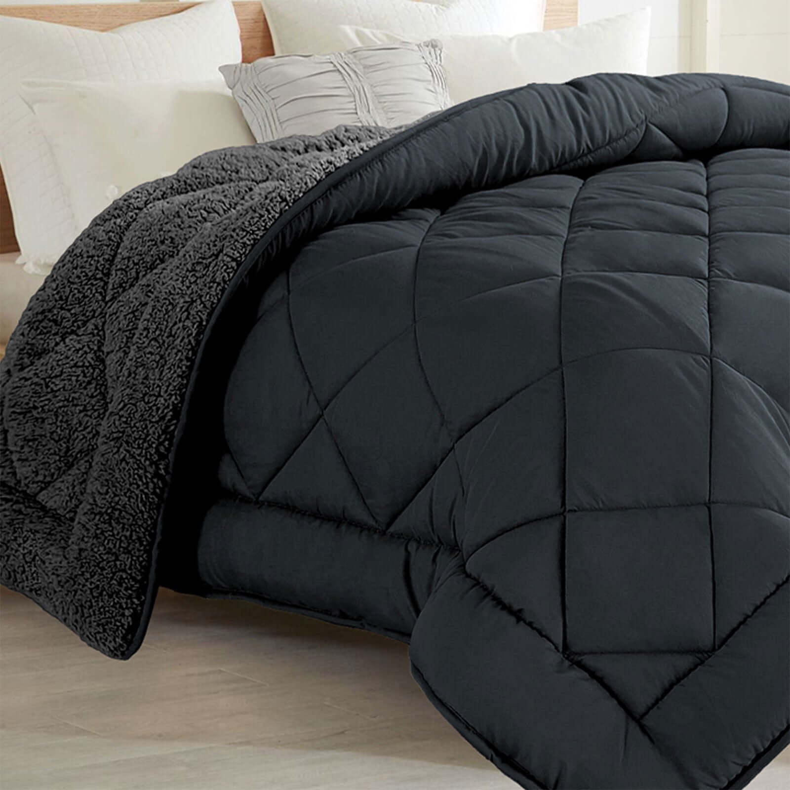 Couette Sherpa 140x200 by Sampur | Réversible Été-Hiver | Isothermique