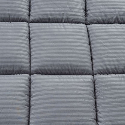 Graue Luxus-Bettdecke: gemäßigte 300 g/m² Belüftung