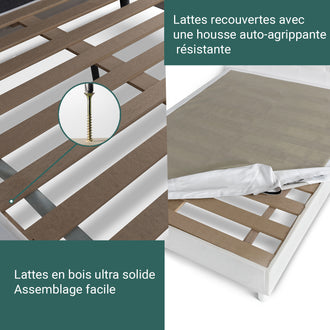 Lit Triomphe : revêtement similicuir