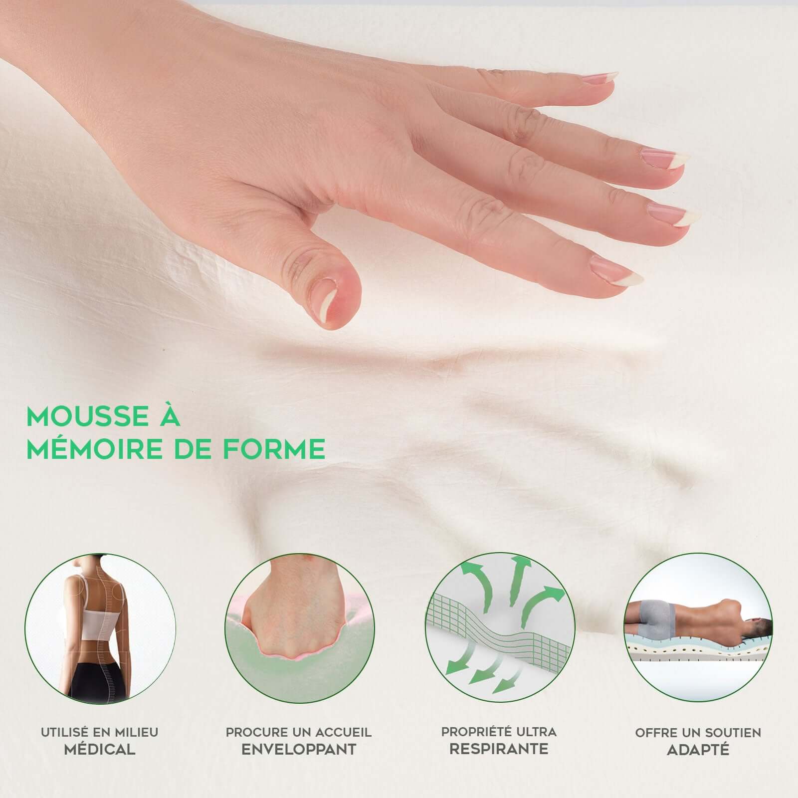 Orthopädisches elektrisches Bettset Technoflex, weißes Kunstleder, inklusive Matratze