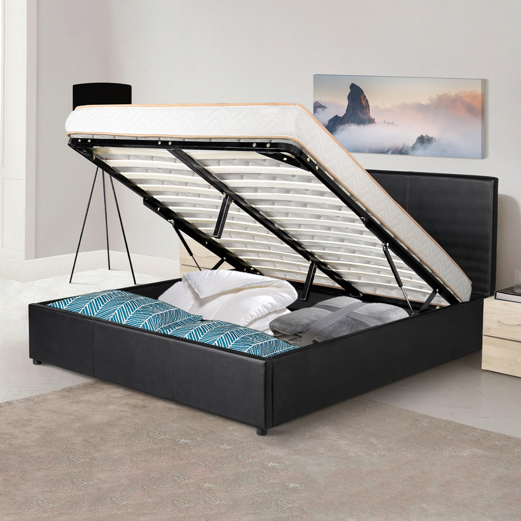 SEIDE - Base De Lit Coffre Pour Matelas 140 x 90 cm