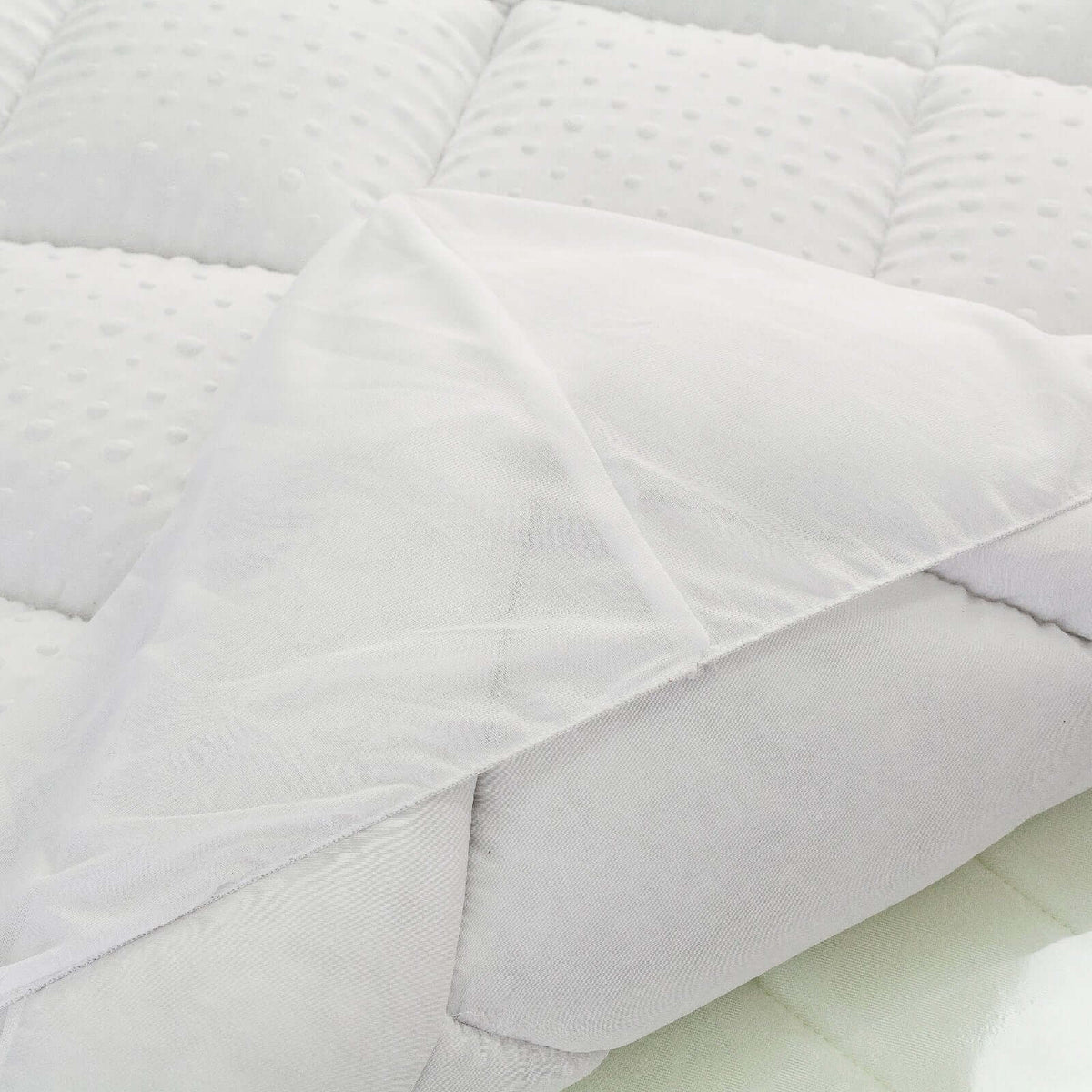 Surmatelas Symphonie en microfibre piquage carreaux cadre 80x200 - Toison d'Or - Maison Surmatelas Symphonie en microfibre piquage carreaux cadre 80x200 - Toison d'Or - Maison