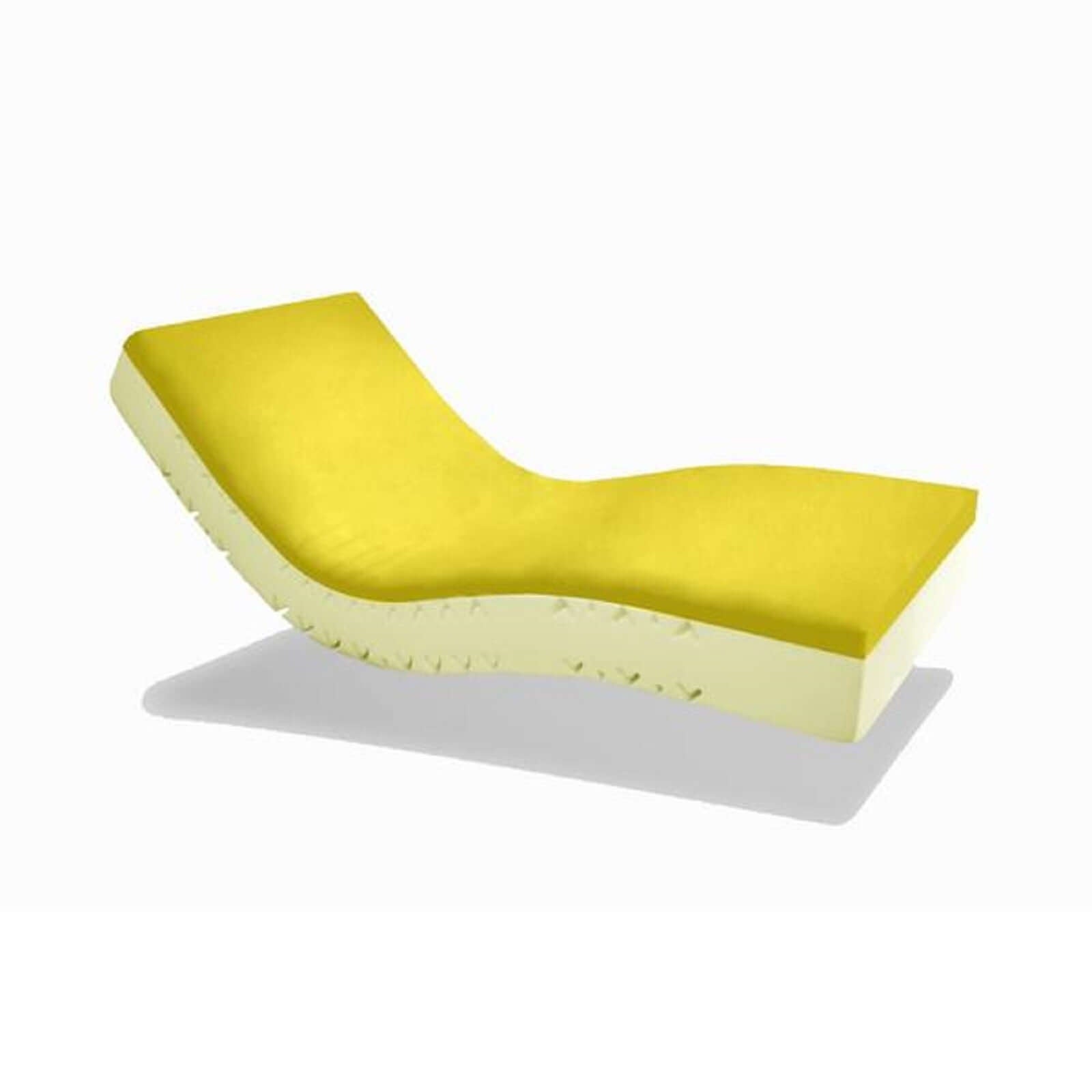 Orthopädisches elektrisches Bettset Technoflex, weißes Kunstleder, inklusive Matratze