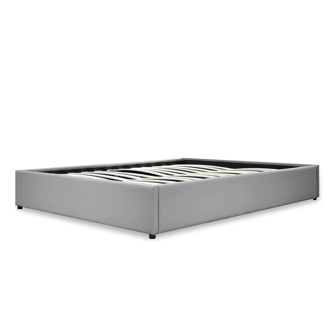 Lit coffre tissu, lattes flexibles, grand espace de stockage - Collection Vegas