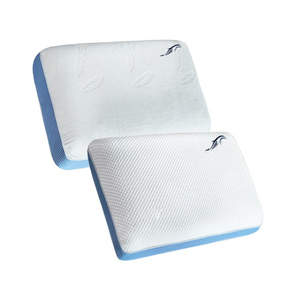 Oreiller Dolfin : Mémoire de forme, Latex et faces Eté-Hiver