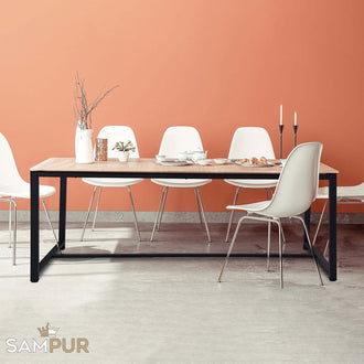 Table Manhattan : Style Industriel, Bois et métal