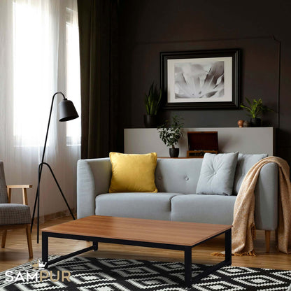 Couchtisch Brooklyn: Industrieller Stil, Holz und Metall